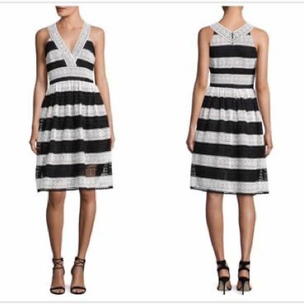 Kate Spade New York Colorblock Lace Dress NWT